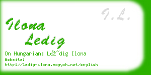 ilona ledig business card